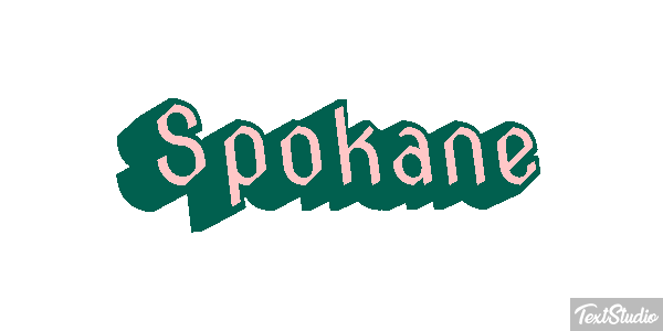 Spokane Tekst effect