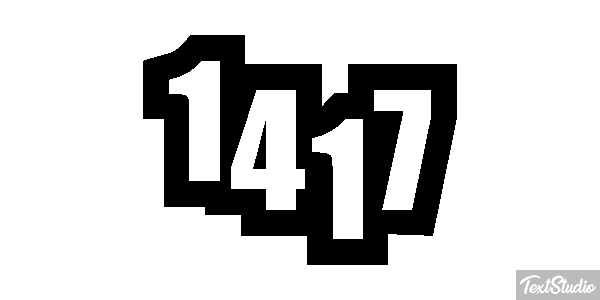 1417 Text effect