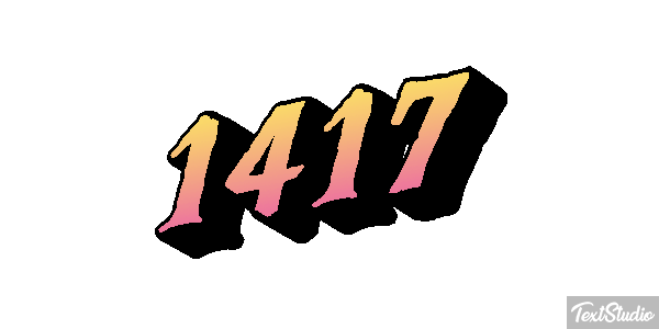 1417 Text effect