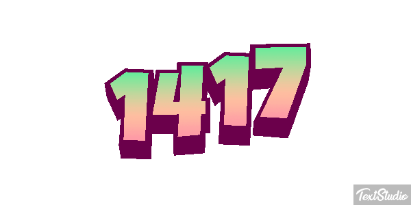 1417 Text effect