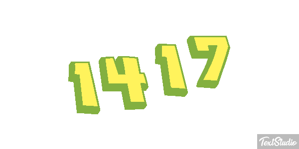 1417 Text effect