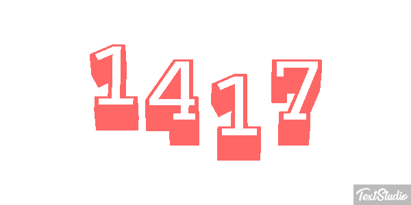 1417 Text effect