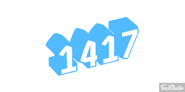 1417 Text effect