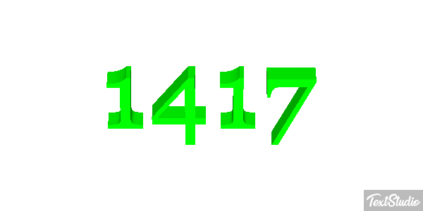 1417 Text effect