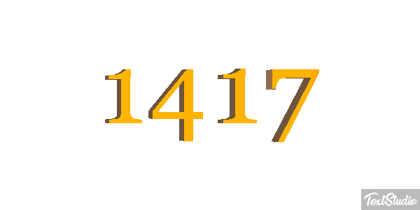 1417 Text effect