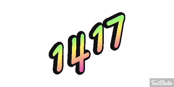 1417 Text effect