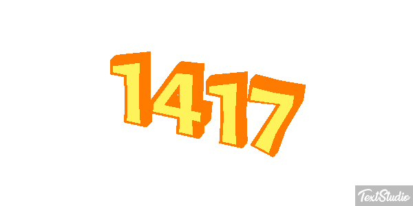 1417 Text effect