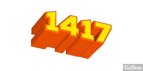 1417 Text effect