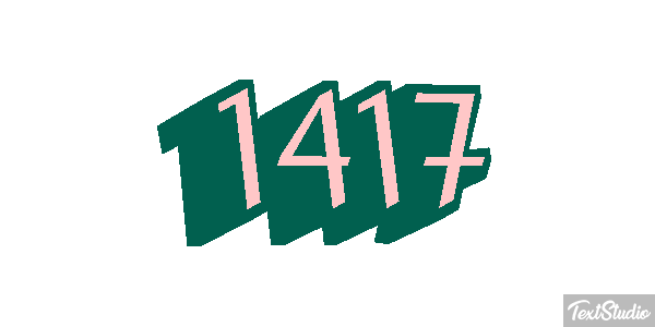 1417 Text effect