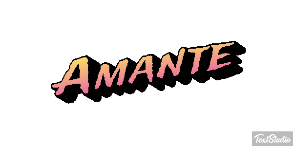 Amante Effet de texte