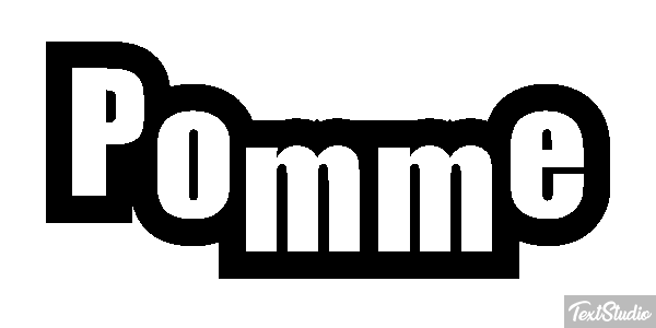 Pomme Text effect