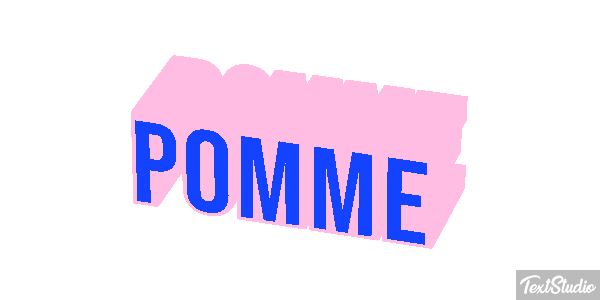 Pomme Text effect