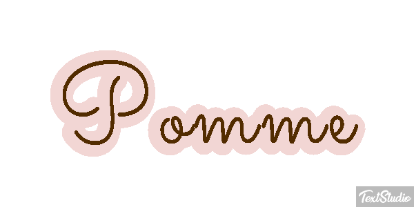 Pomme Text effect