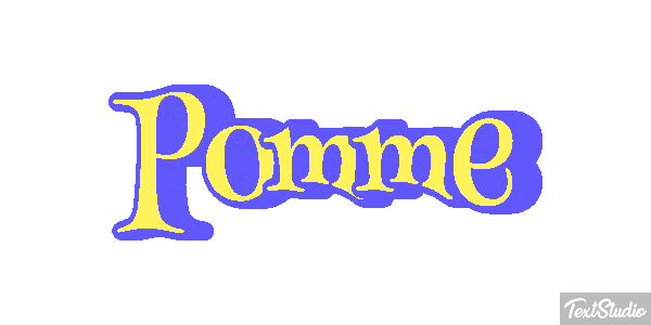 Pomme Text effect