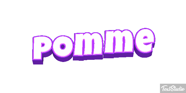 Pomme Text effect
