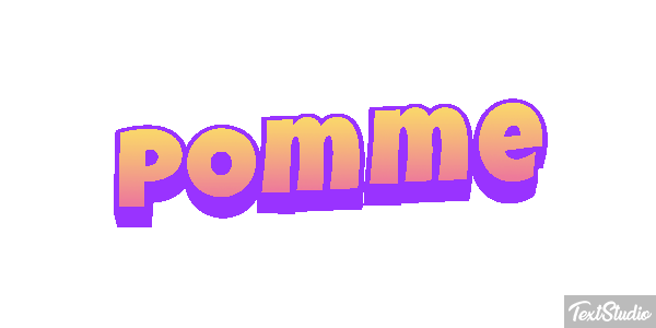 Pomme Text effect