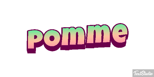 Pomme Text effect