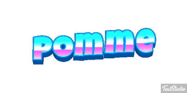 Pomme Text effect