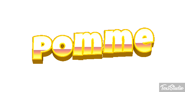 Pomme Text effect