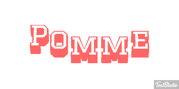 Pomme Text effect