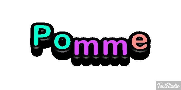 Pomme Text effect