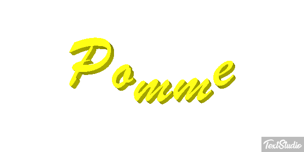 Pomme Text effect