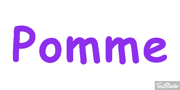 Pomme Text effect