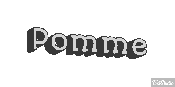 Pomme Text effect