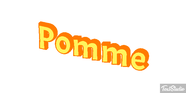 Pomme Text effect