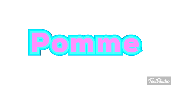 Pomme Text effect