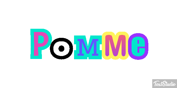 Pomme Text effect