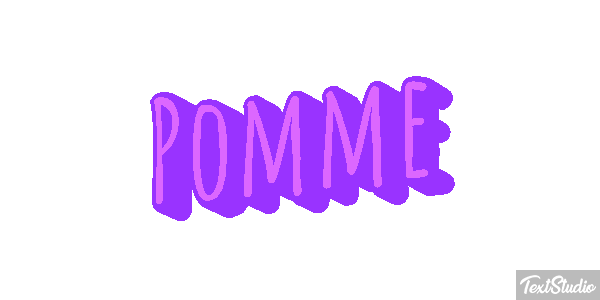 Pomme Text effect