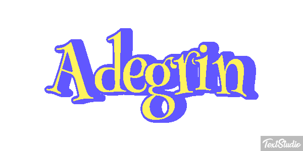 Adegrin Текстовый эффект