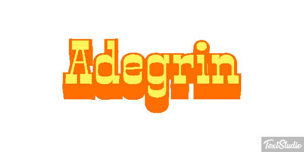 Adegrin Текстовый эффект
