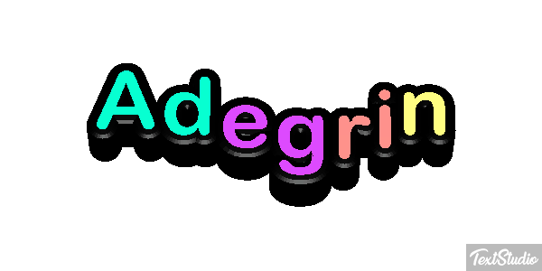 Adegrin Текстовый эффект