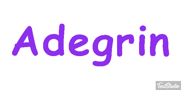 Adegrin Текстовый эффект
