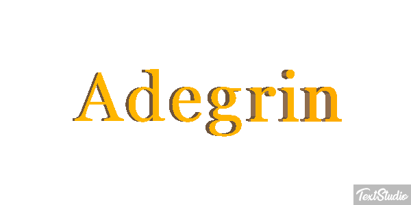 Adegrin Текстовый эффект