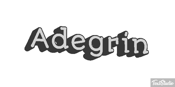 Adegrin Текстовый эффект