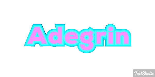 Adegrin Текстовый эффект