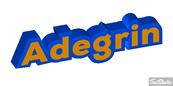 Adegrin Текстовый эффект