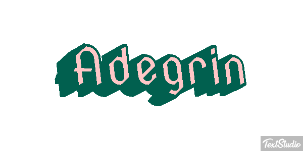 Adegrin Текстовый эффект
