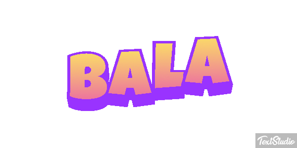 Bala Текстовый эффект
