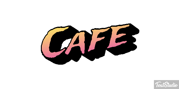 Café テキスト効果