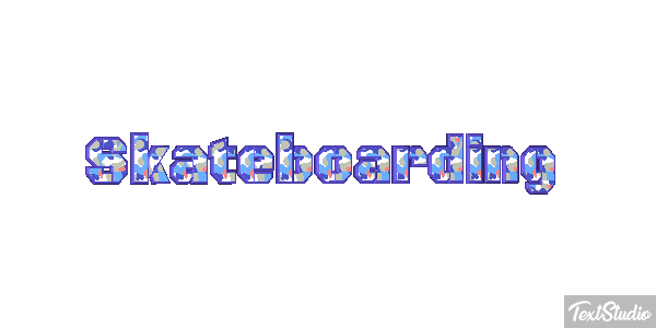 Skateboarding Effetto testo