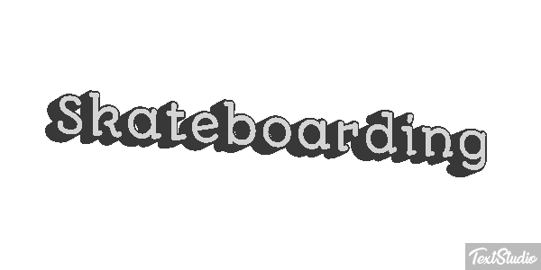 Skateboarding Effetto testo