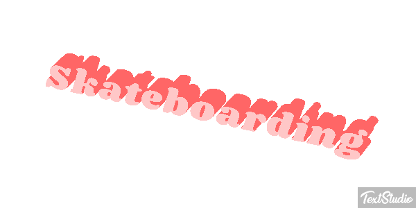 Skateboarding Effetto testo