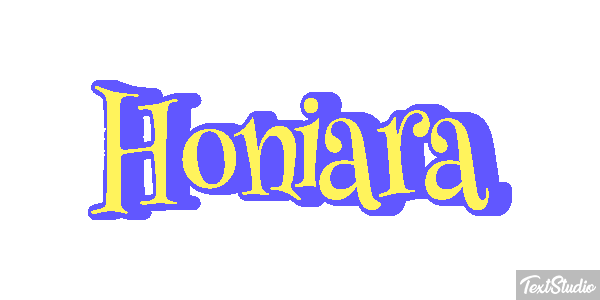 Honiara テキスト効果
