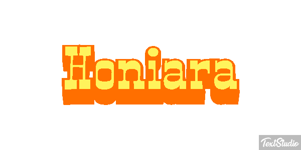 Honiara テキスト効果
