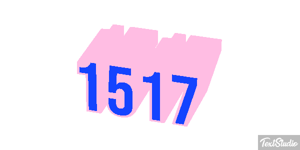 1517 Text effect