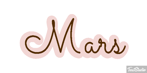Mars Текстовый эффект